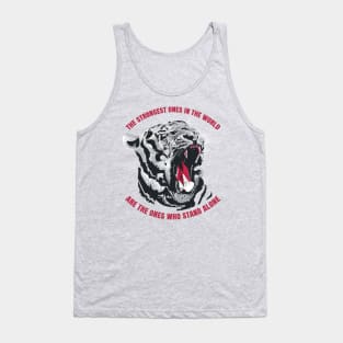 Tiger with a quote Tank Top